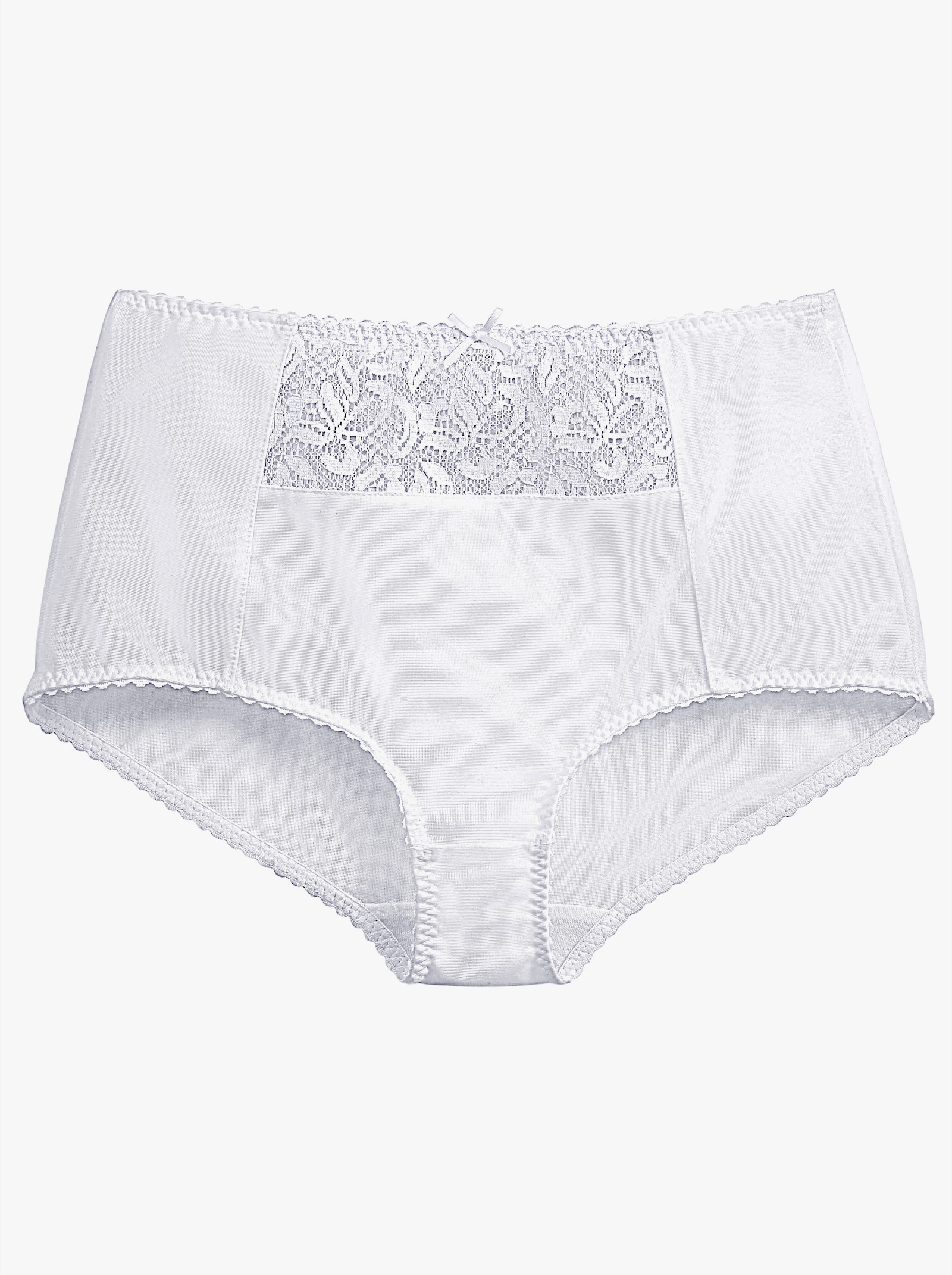 wäschepur Figuurslip met kantinzet voor - wit