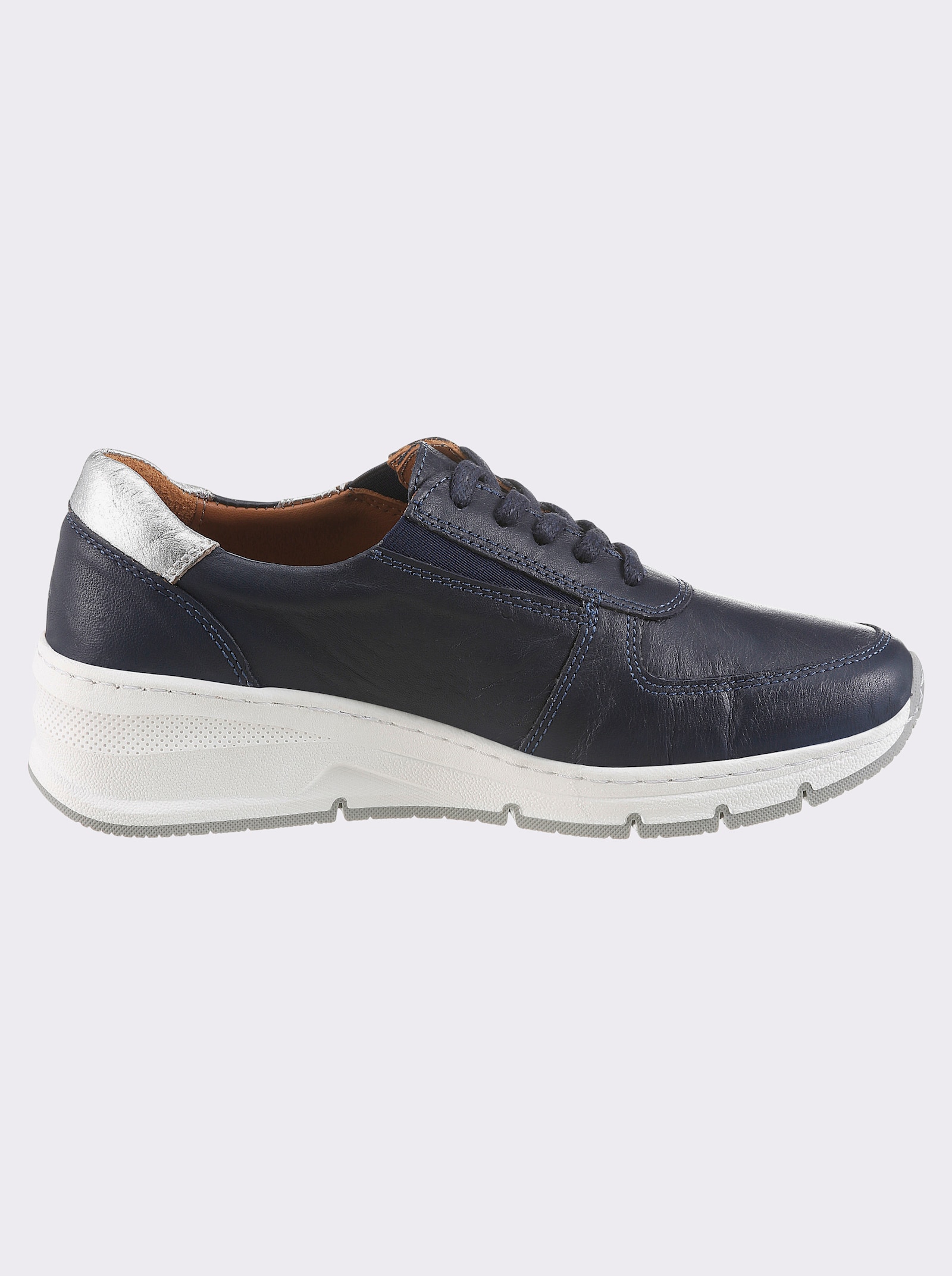 airsoft comfort+ Sneaker mit Stretch-Einsätzen - marine
