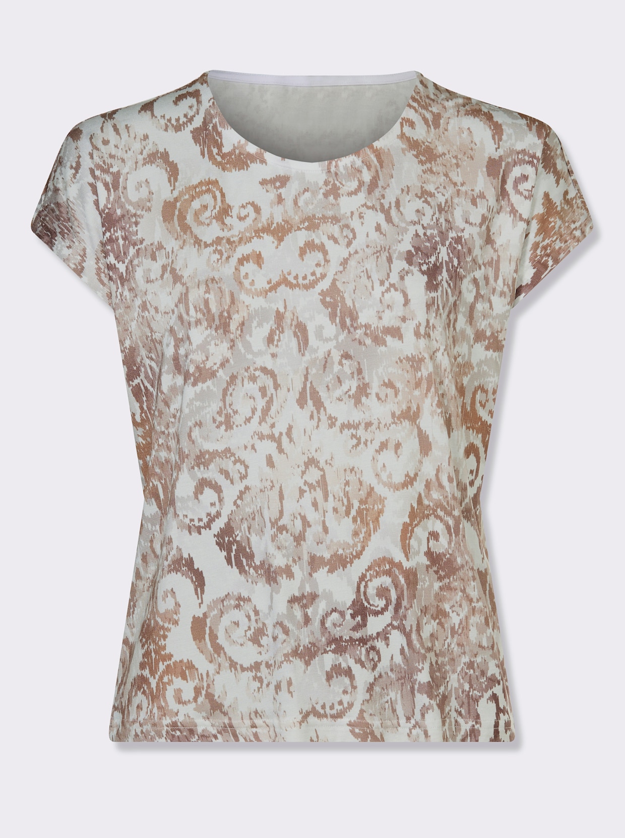 Print-Shirt - ecru-sesam-bedruckt