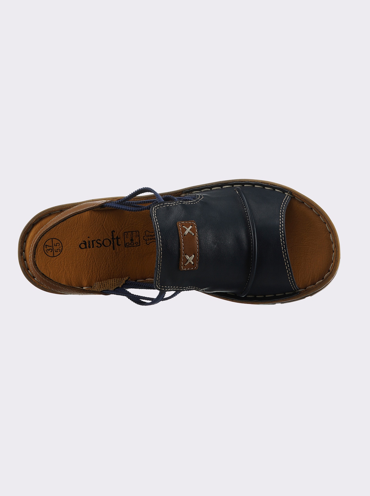 airsoft modern+ Sandalette - dunkelblau