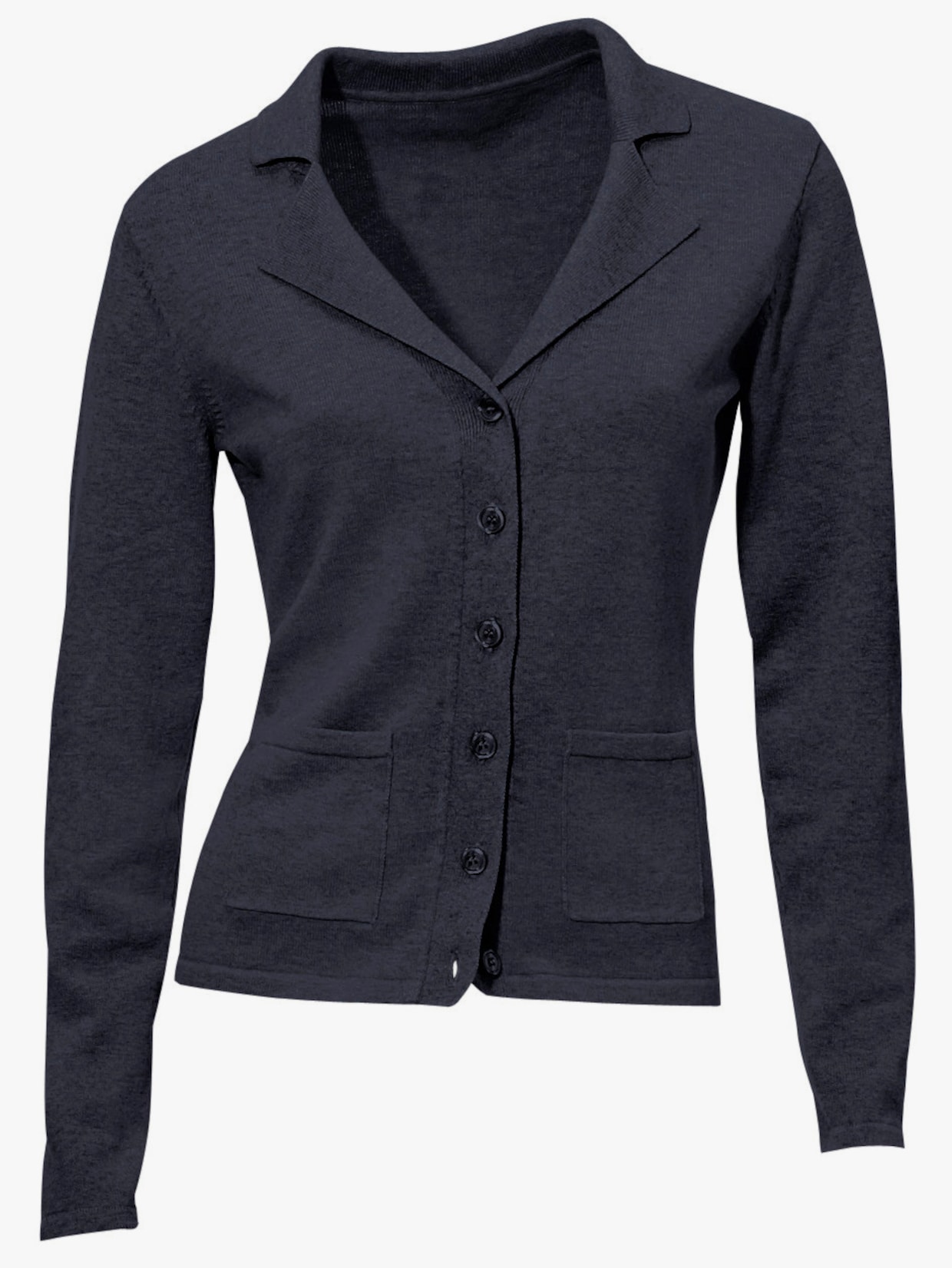 heine Veste en tricot fin - marine