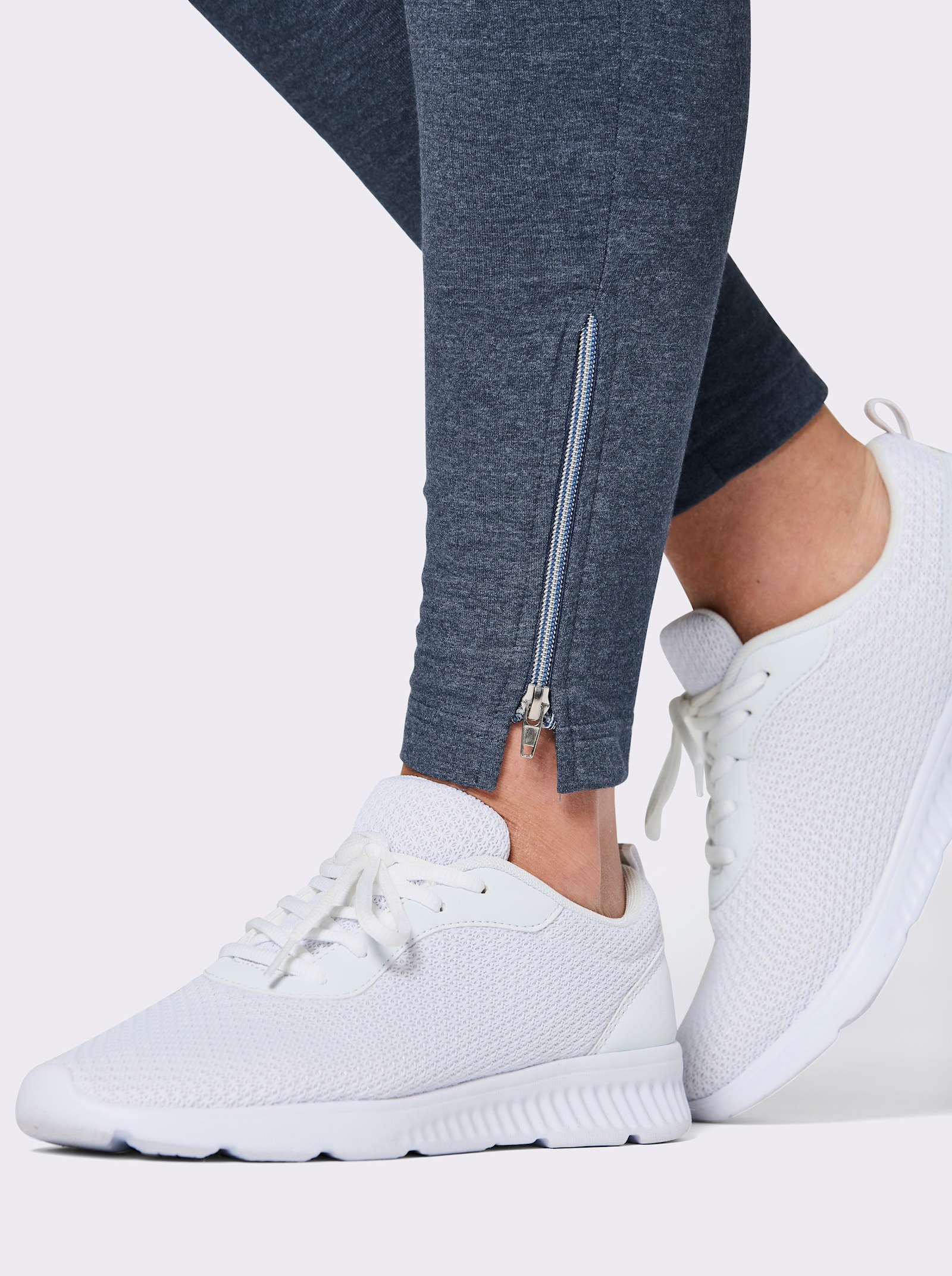 Catamaran Sports Freizeithose mit Reißverschluss am Saum - dunkelblau-meliert