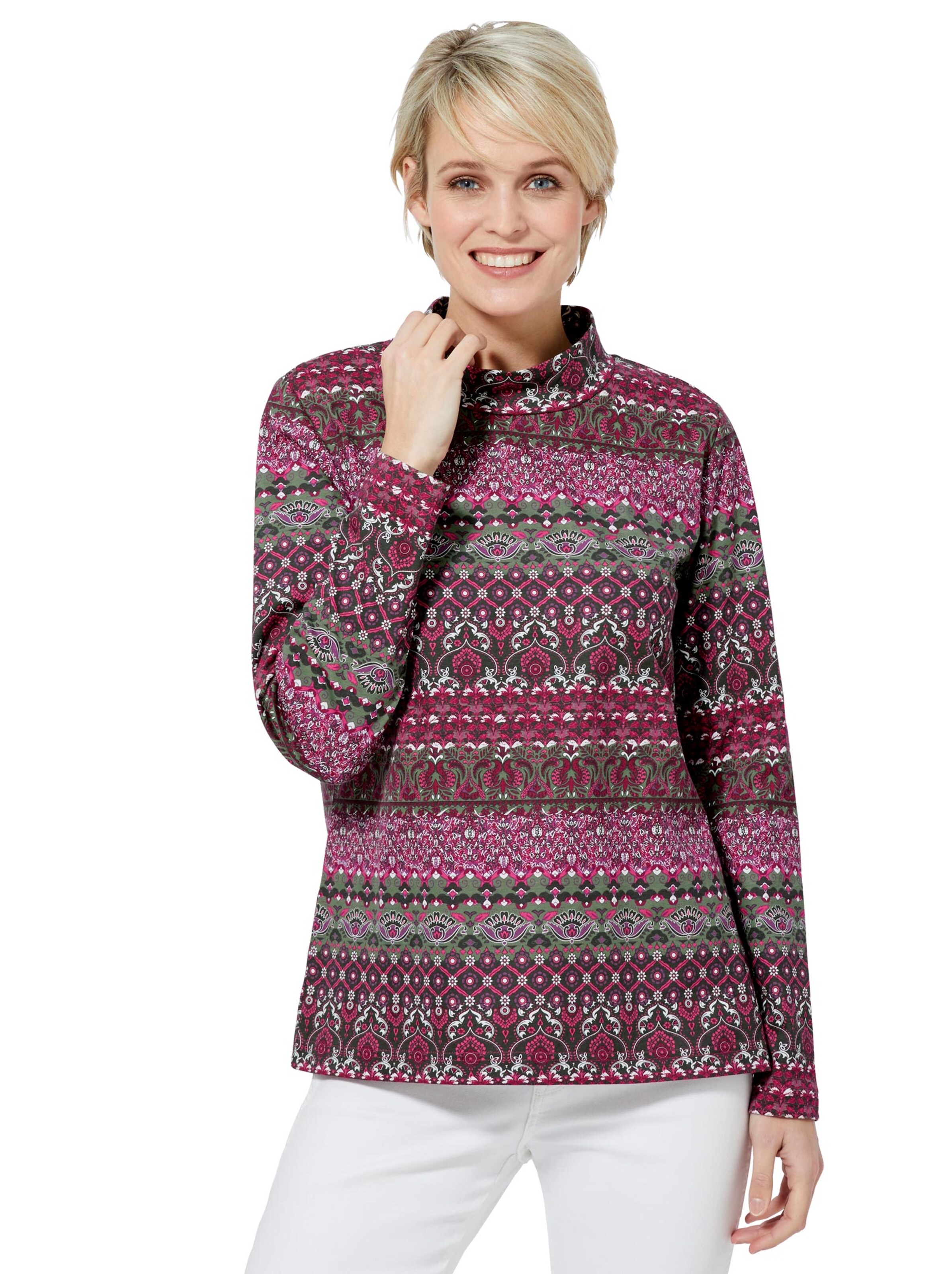 Shirt - schilf-altrosé-bedruckt