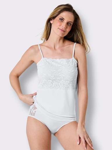 wäschepur Trägerhemd - weiß