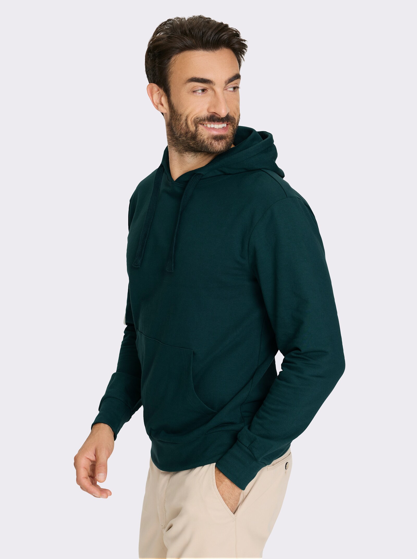 Catamaran Kapuzensweatshirt mit Kängurutasche - petrol