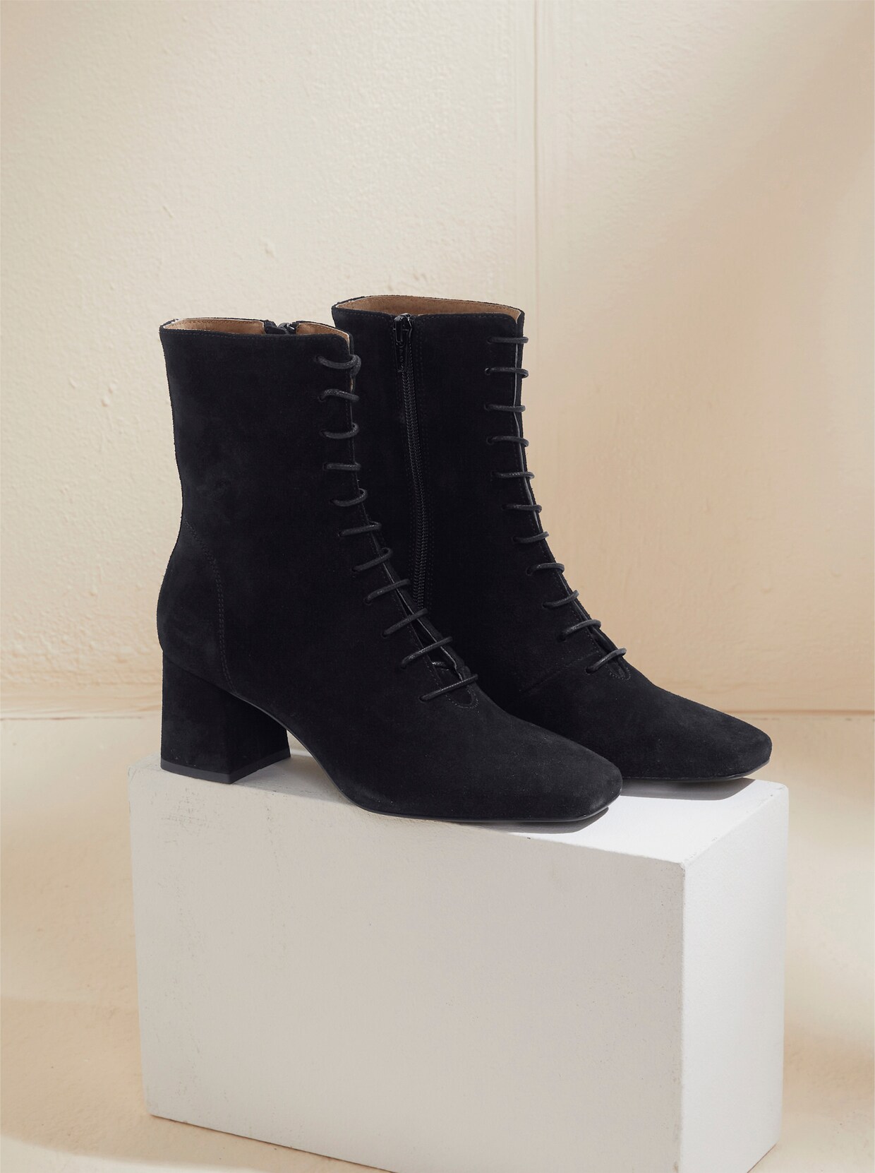 heine Bottines à lacets - noir