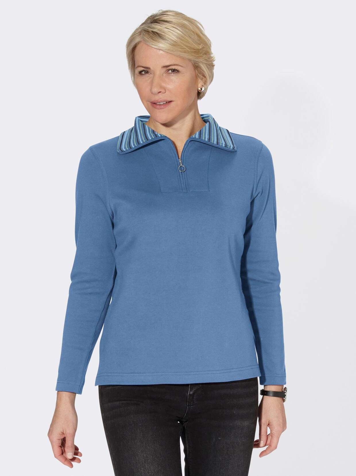 Sweatshirt - mittelblau