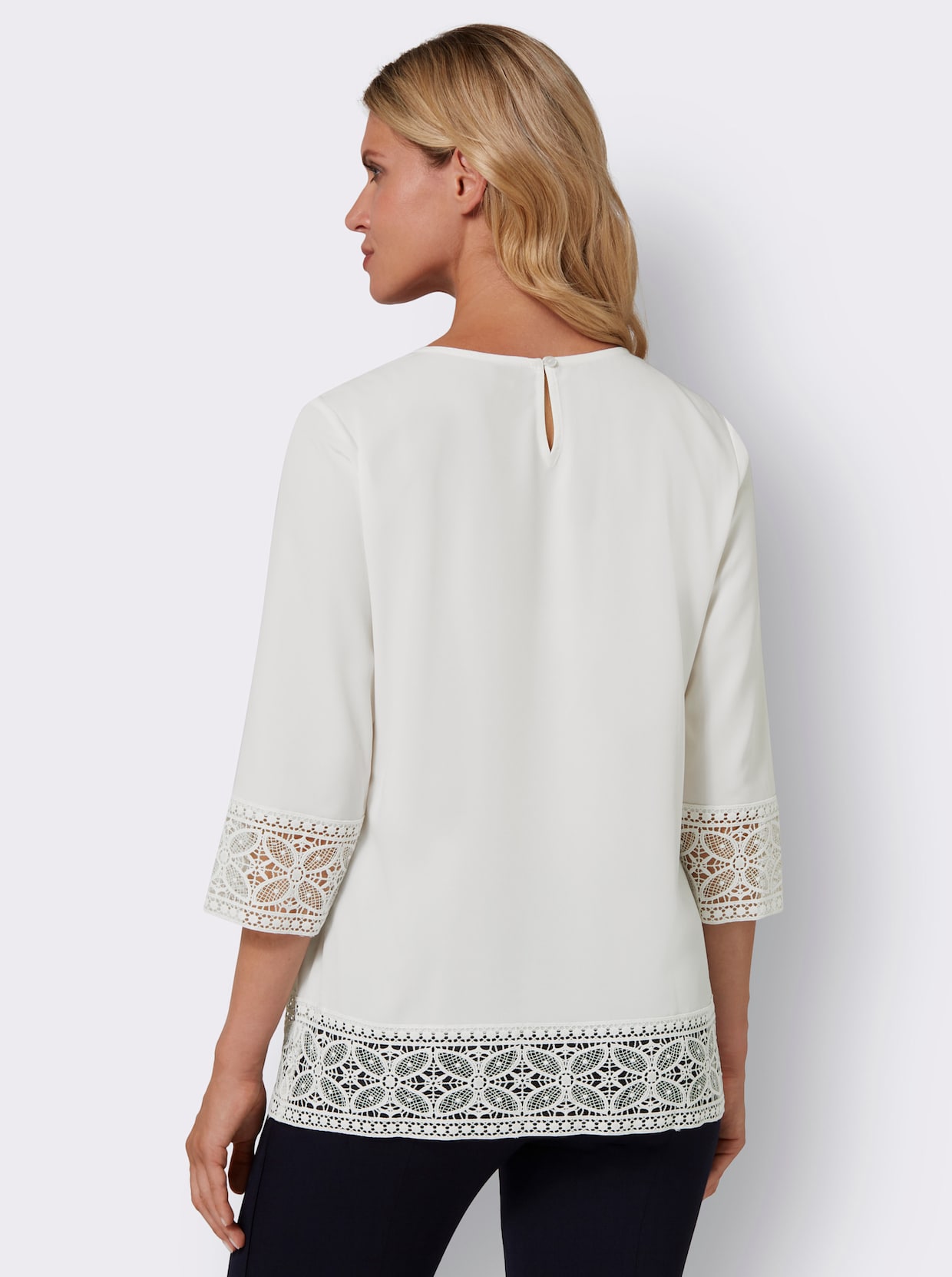 Comfortabele blouse - ecru