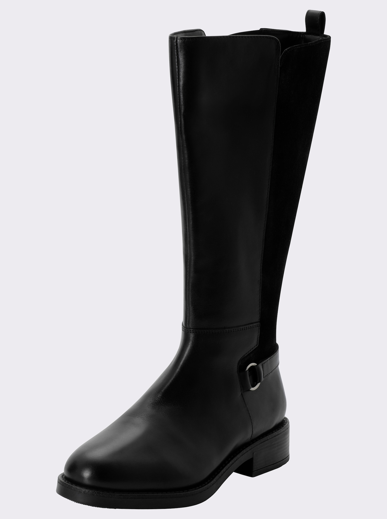 sheego Weitschaftstiefel in 2 Schaftweiten - schwarz