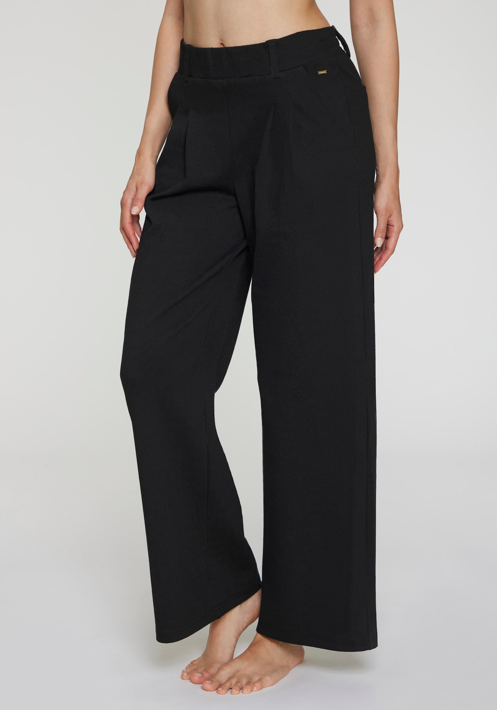 LASCANA Schlupfhose - schwarz uni