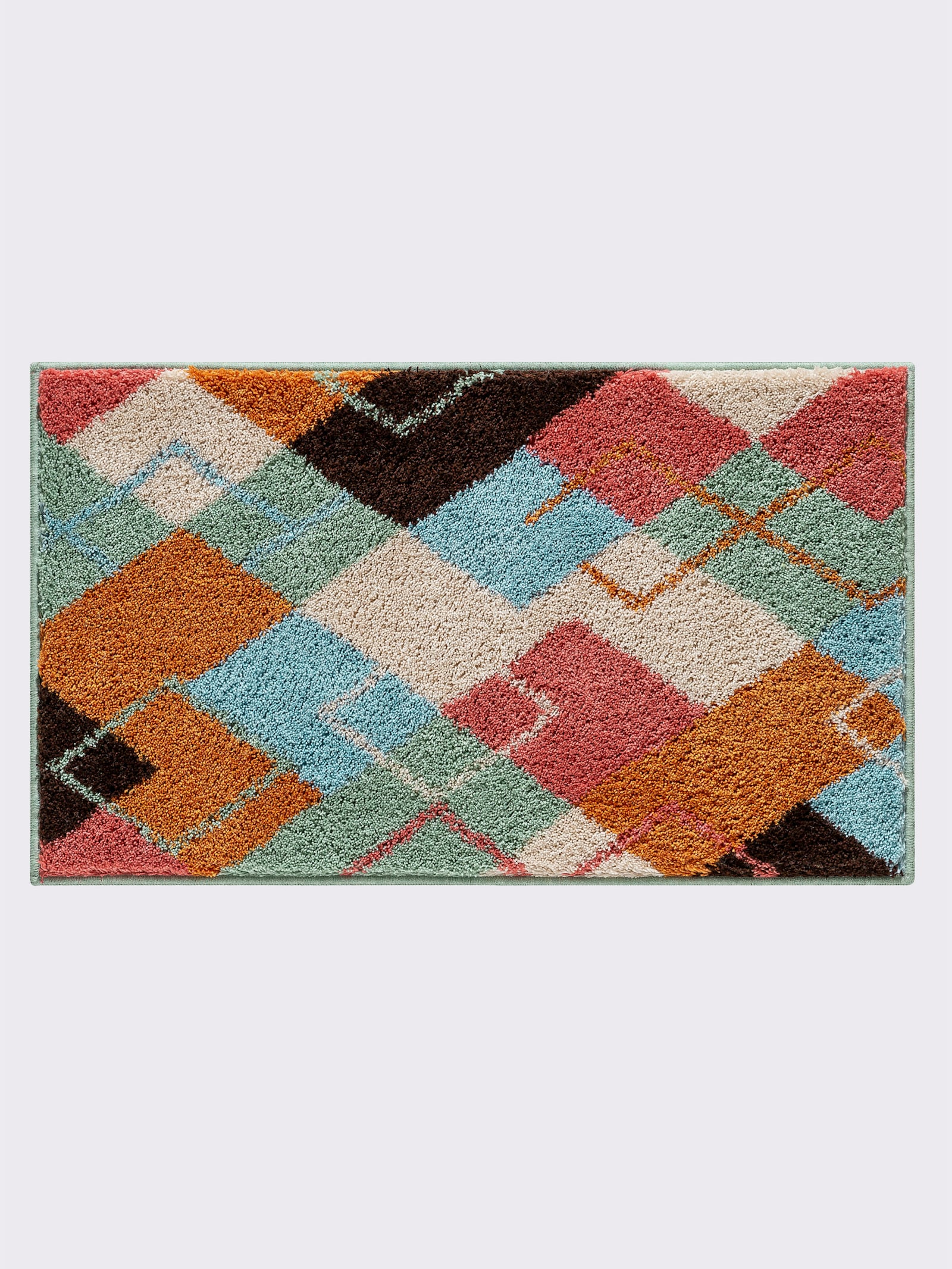 Grund Badematte - salbei-gemustert