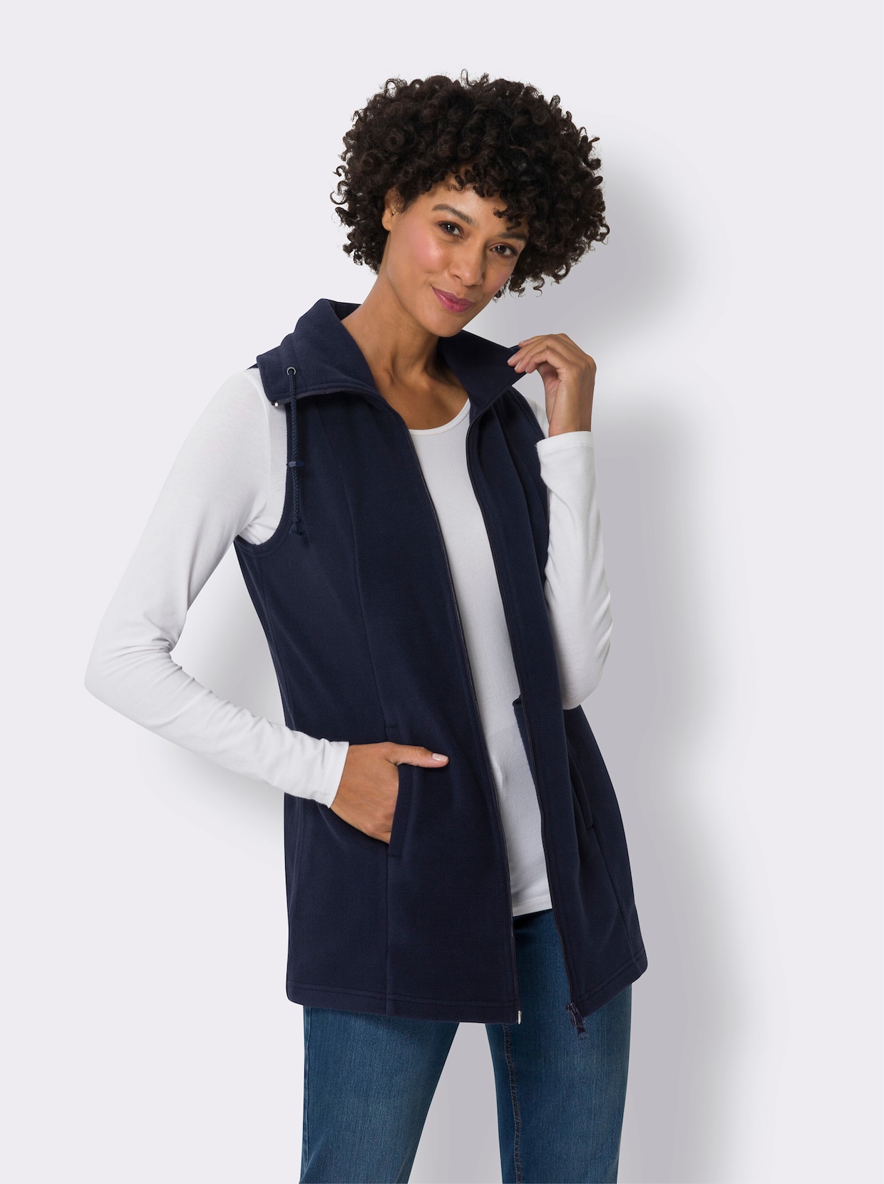 Fleecegilet - marine