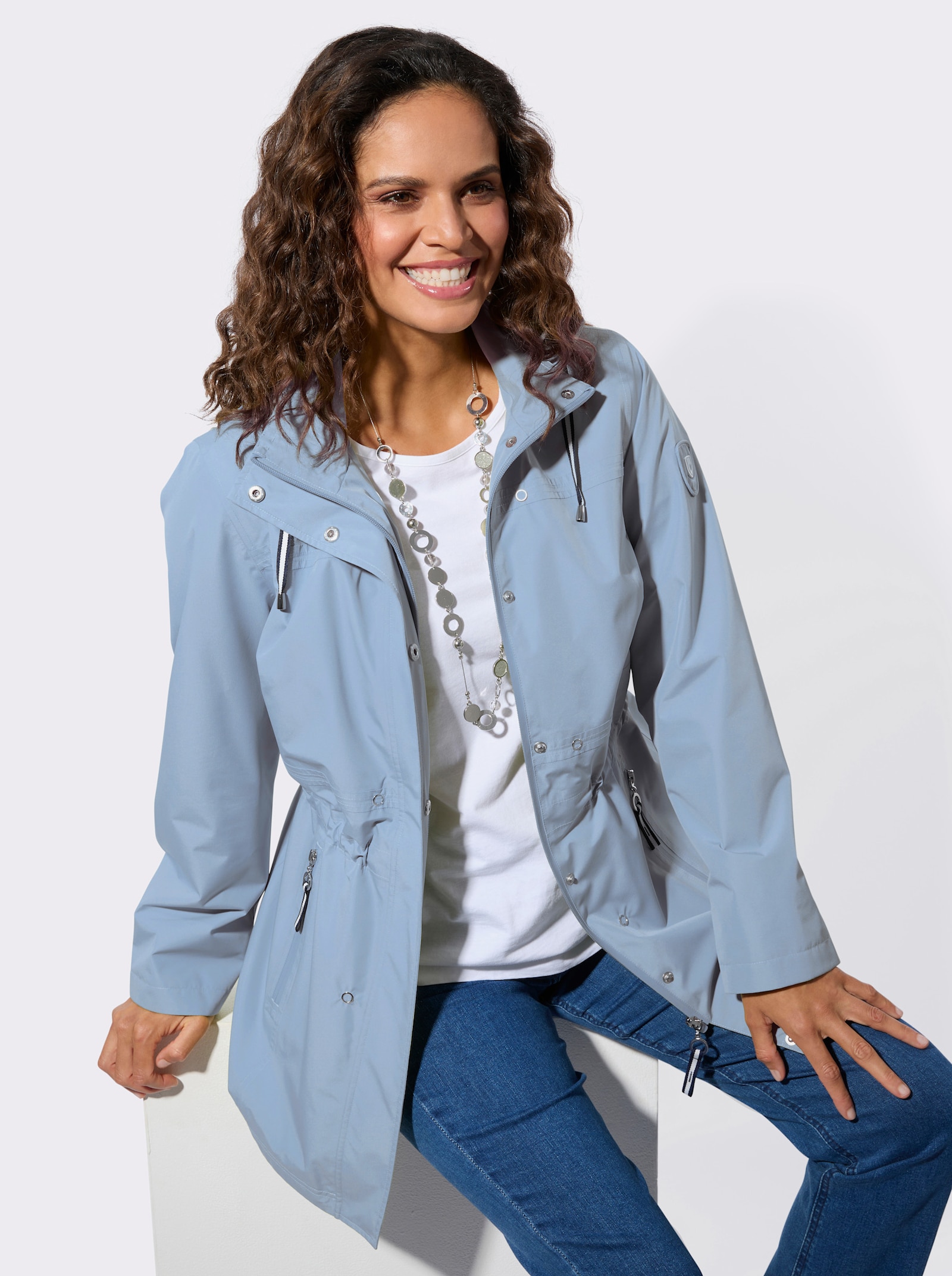 Funktionsjacke in wind- und wasserdichter Qualität - bleu