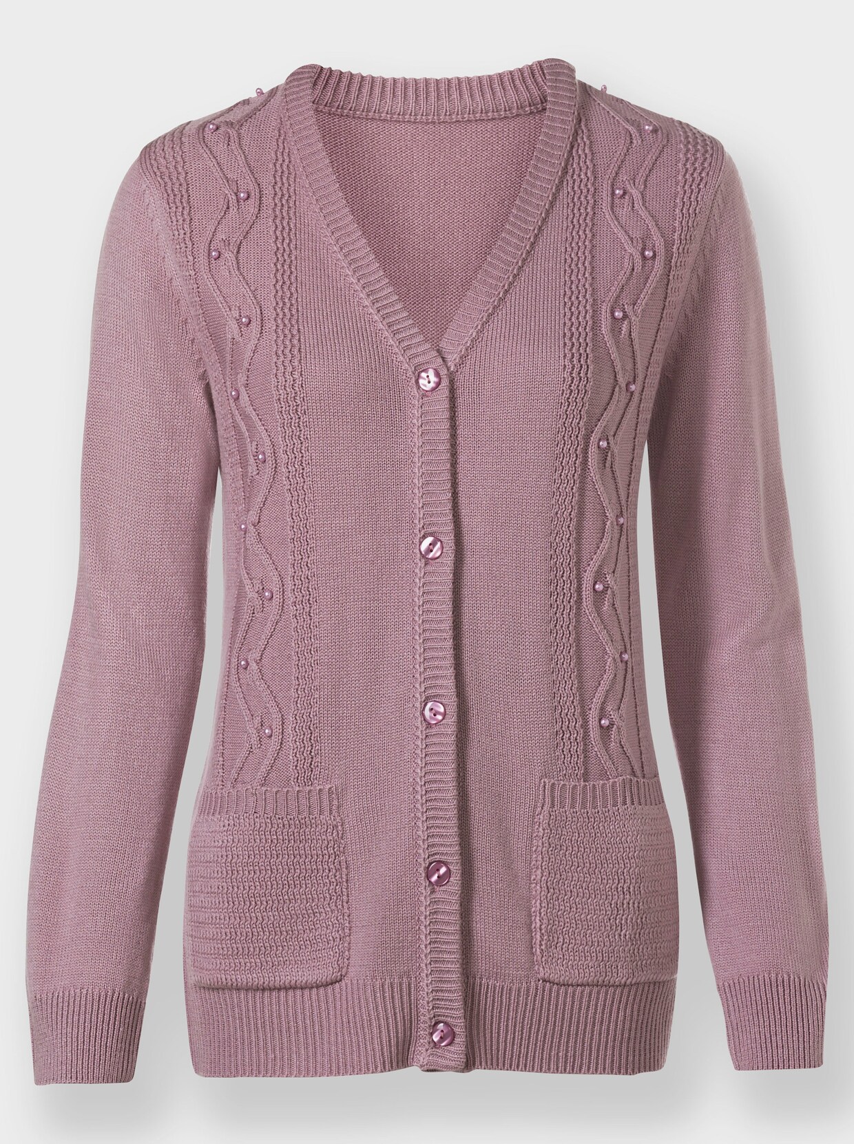 Strickjacke - mauve