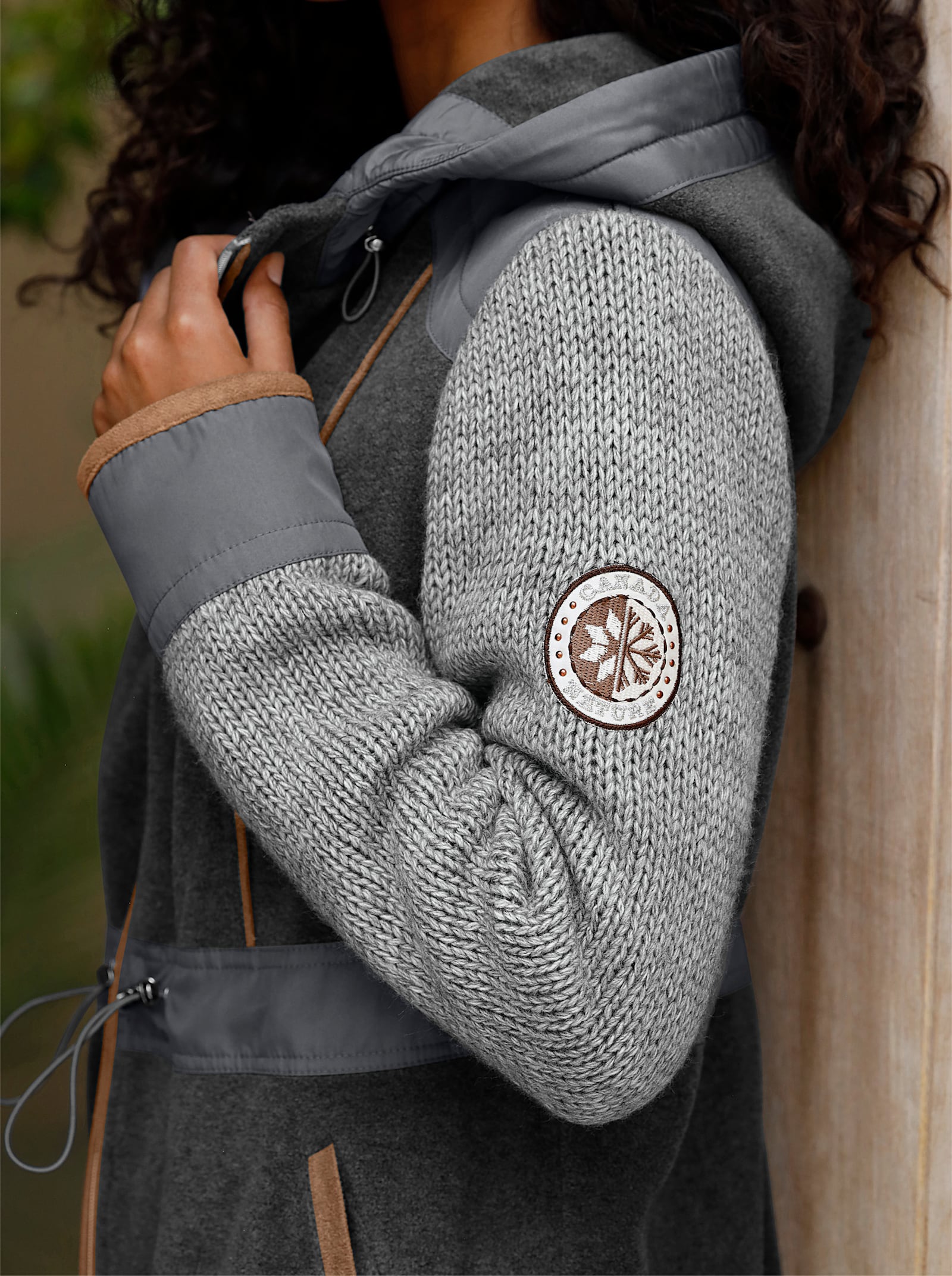 heine Fleecejacke - grau