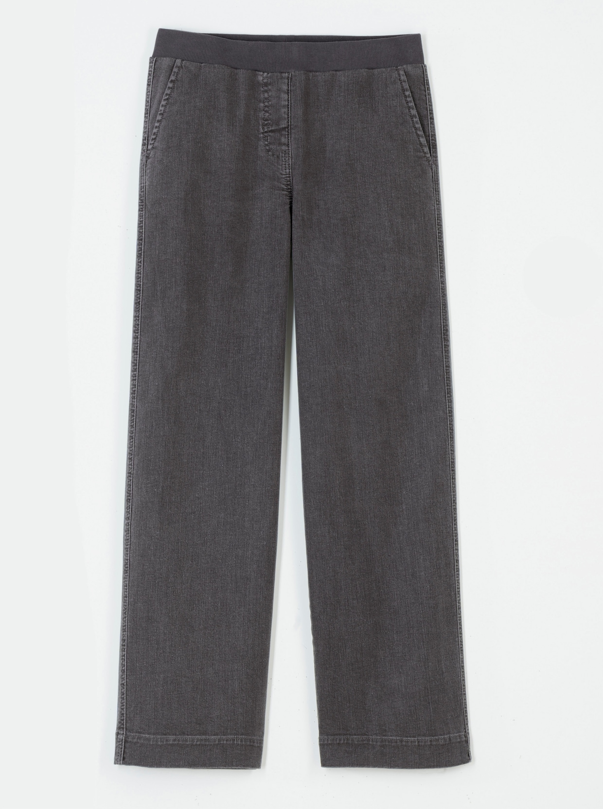 Jeans-Culotte - grey denim