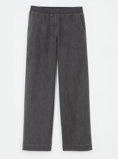 Jeans-Culotte - grey denim