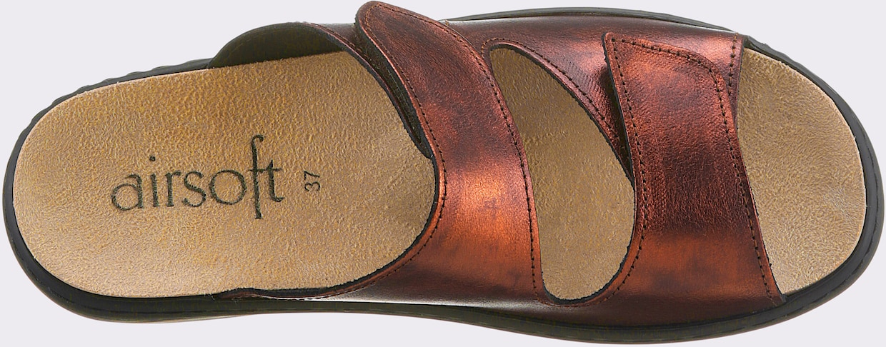 airsoft comfort+ Pantolette - bronzefarben