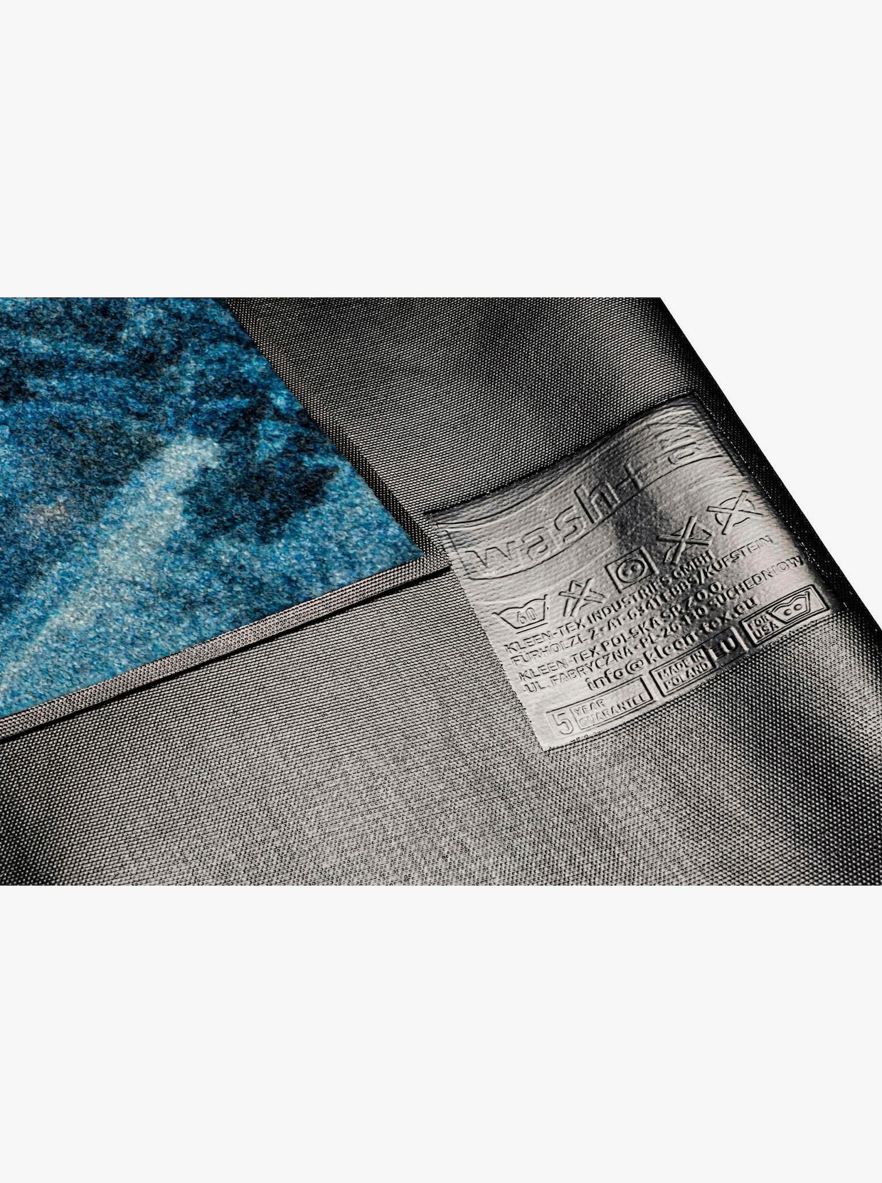 wash+dry by Kleen-Tex Fußmatte - blau-rot-bedruckt