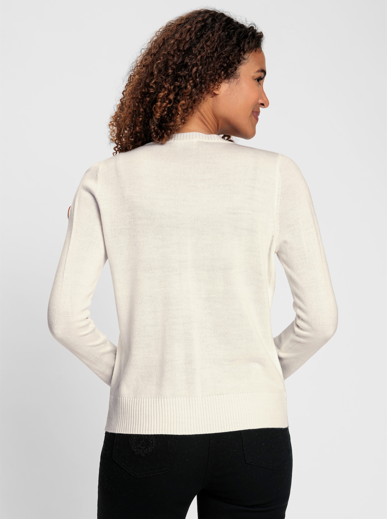 Strickjacke - ecru