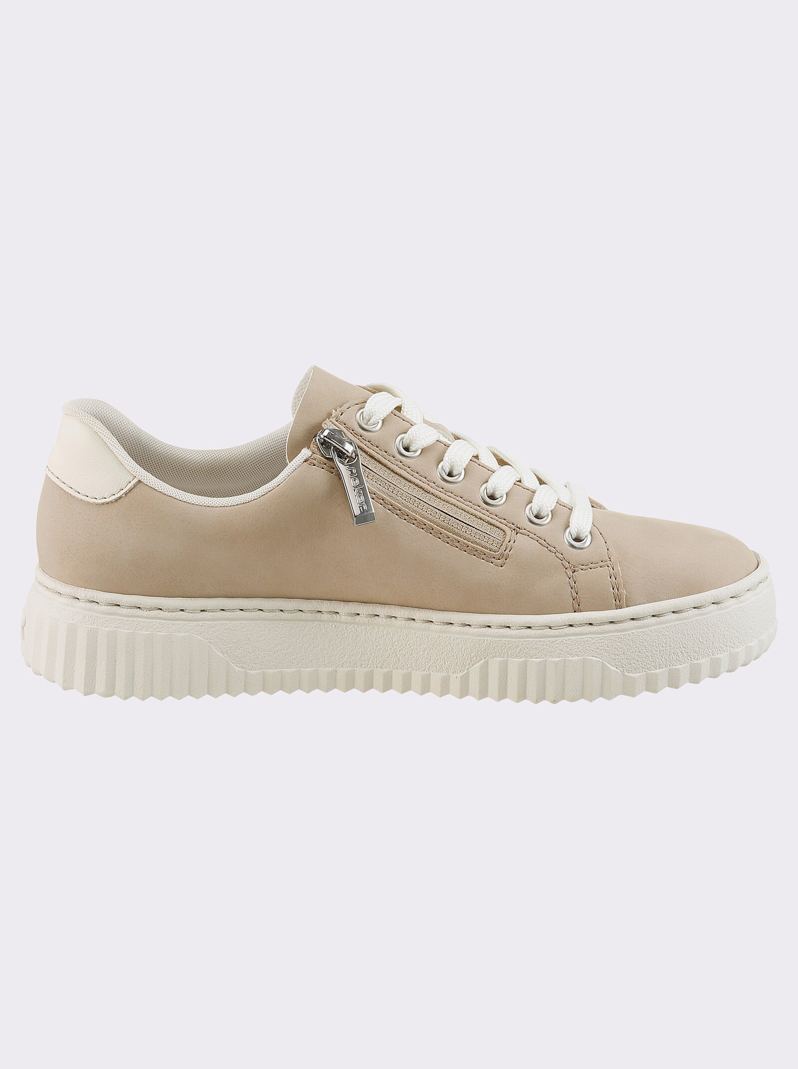 Rieker Sneaker mit Zierperlen - beige