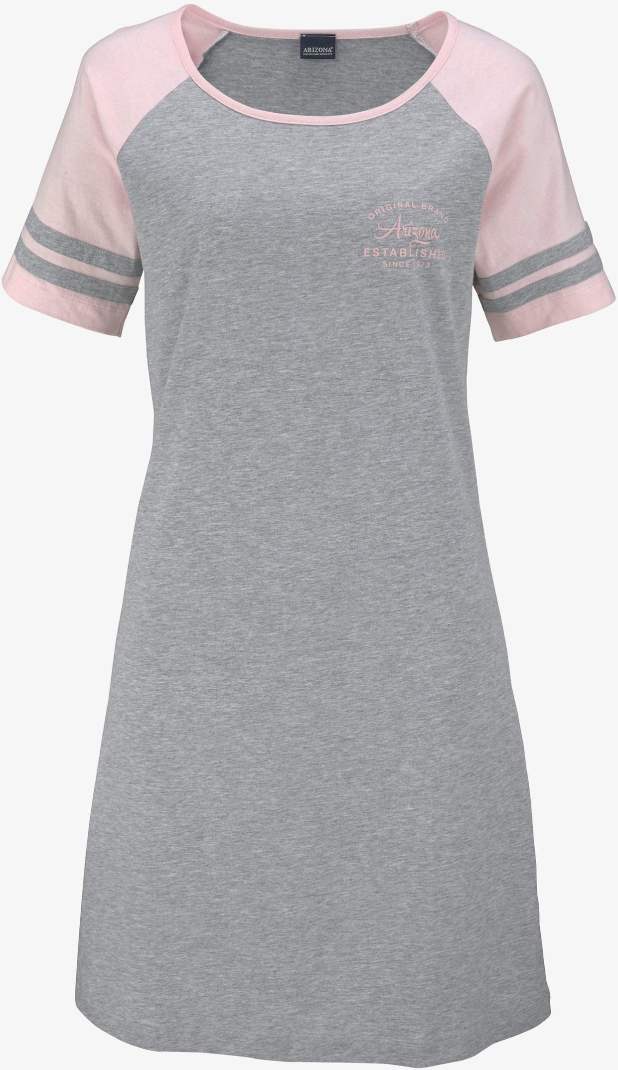 Arizona Nachthemd - grijs/roze