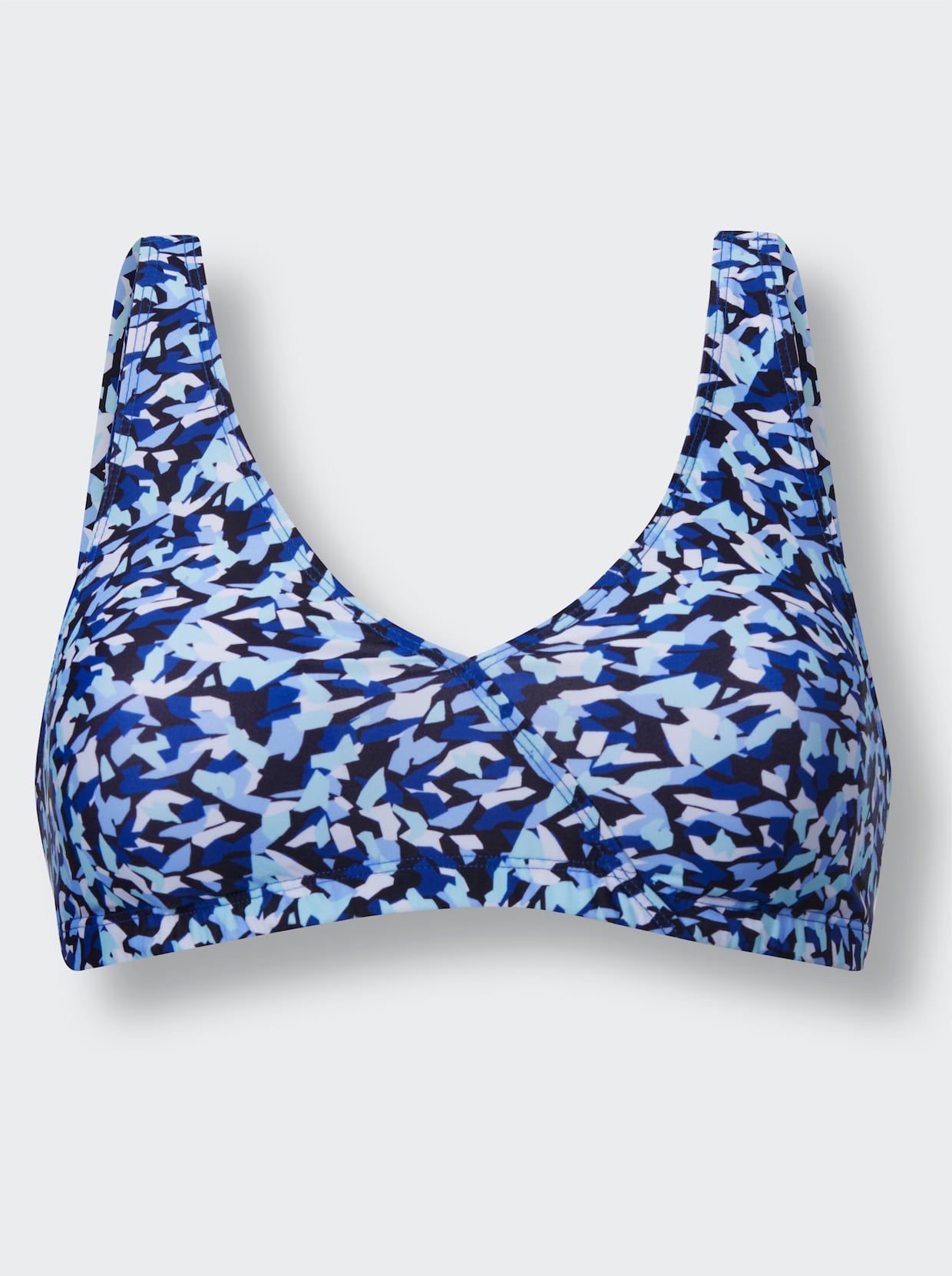 feel good Bikinibovenstukje - koningsblauw + koningsblauw gedessineerd