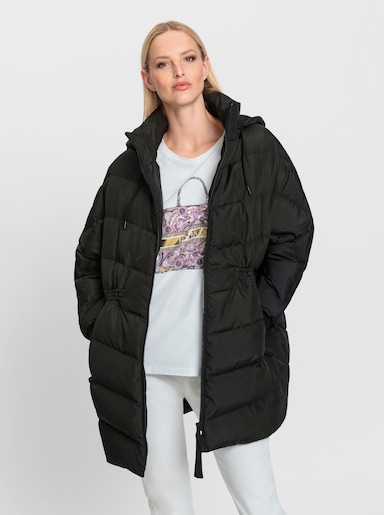 heine Steppjacke in Oversize-Form, stark wärmend - schwarz