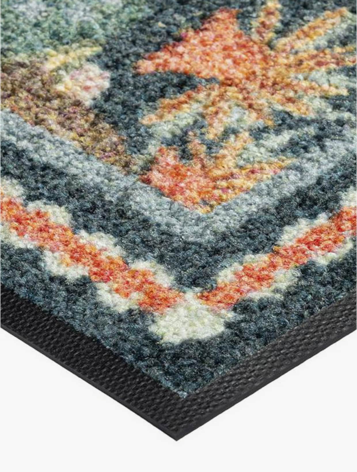 wash+dry by Kleen-Tex Fußmatte - grün-gemustert