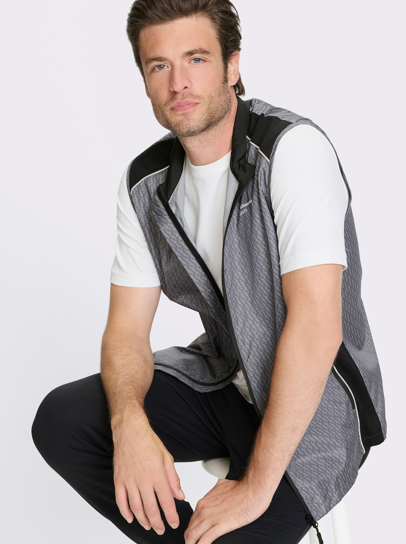 Catamaran Sports Functioneel gilet met ritszak achter - zwart