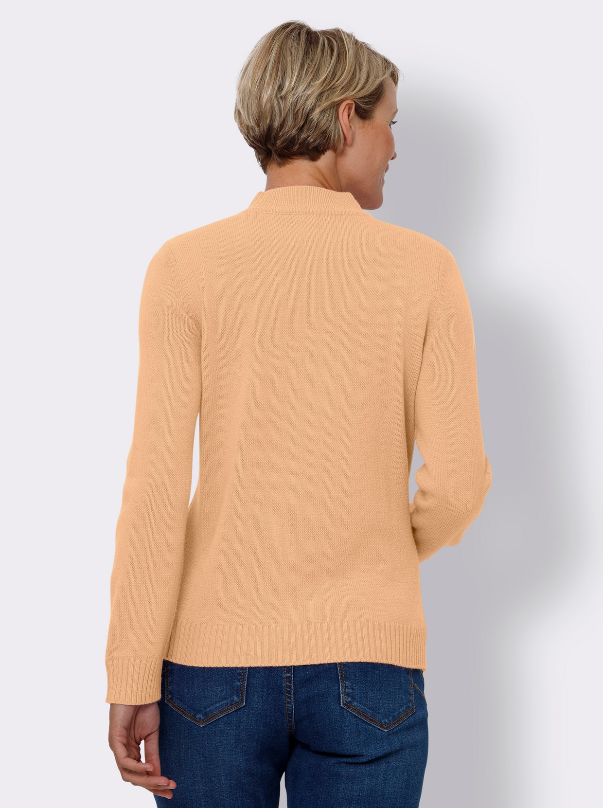 Stehkragenpullover - apricot