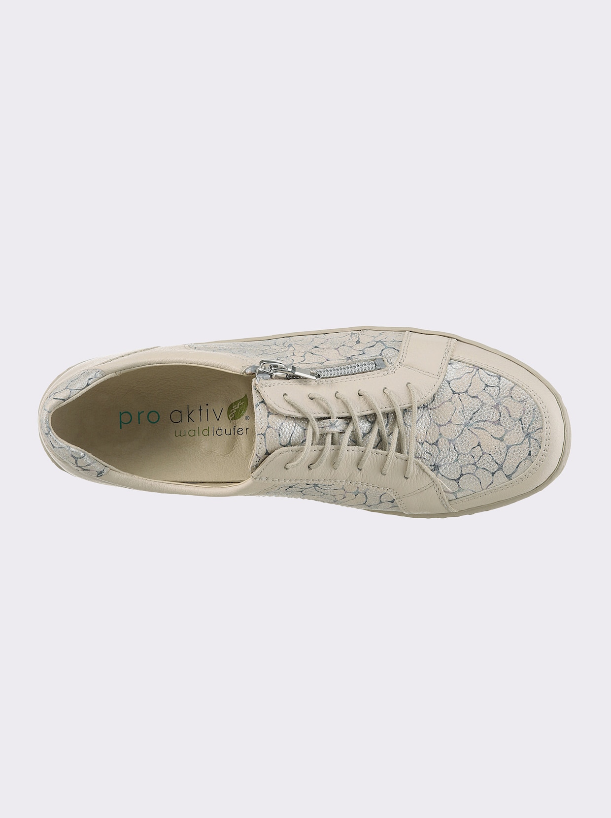 Waldläufer Schnürschuh - beige-silberfarben