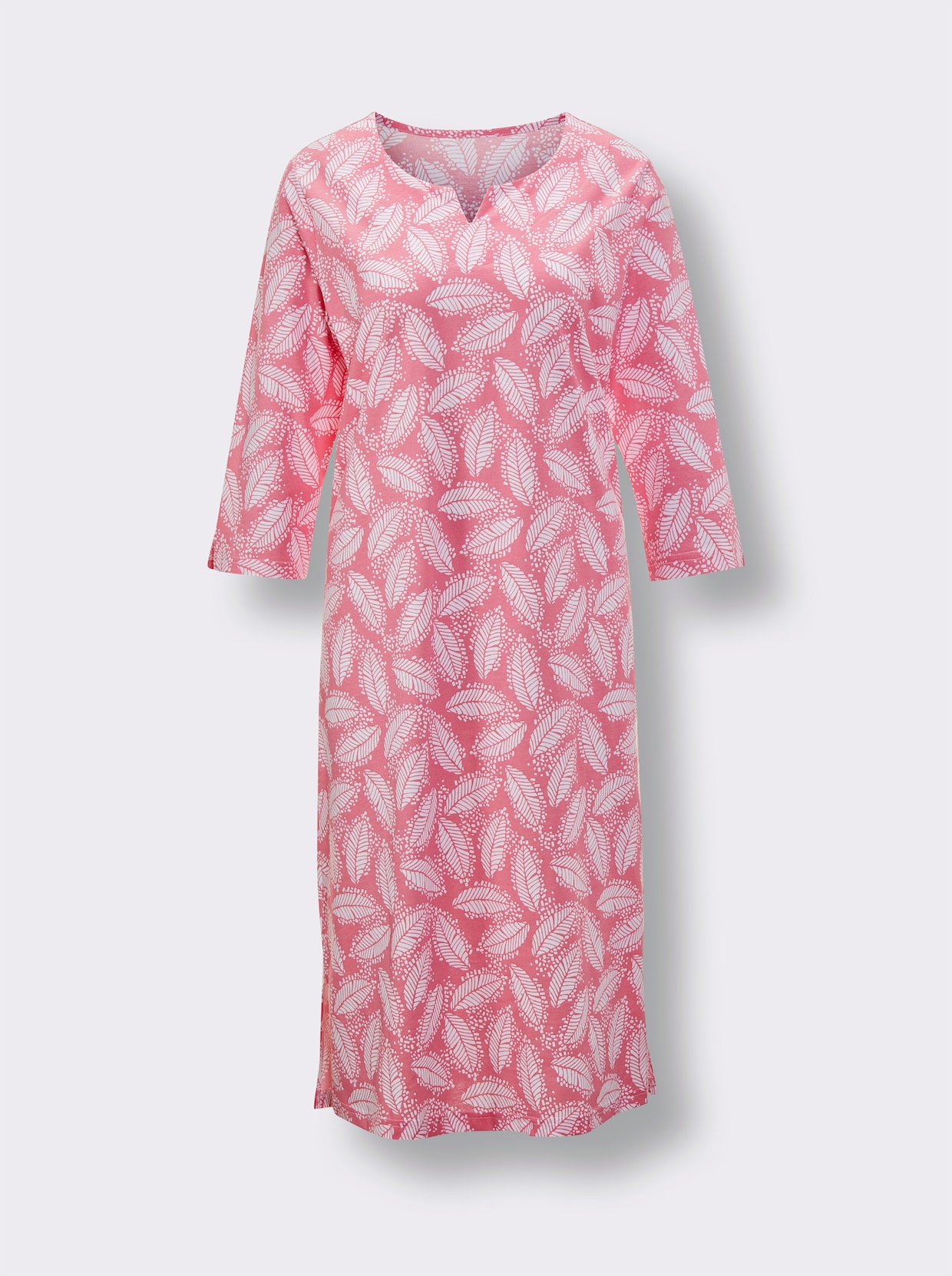 wäschepur Nachthemd - flamingo-weiss-bedruckt