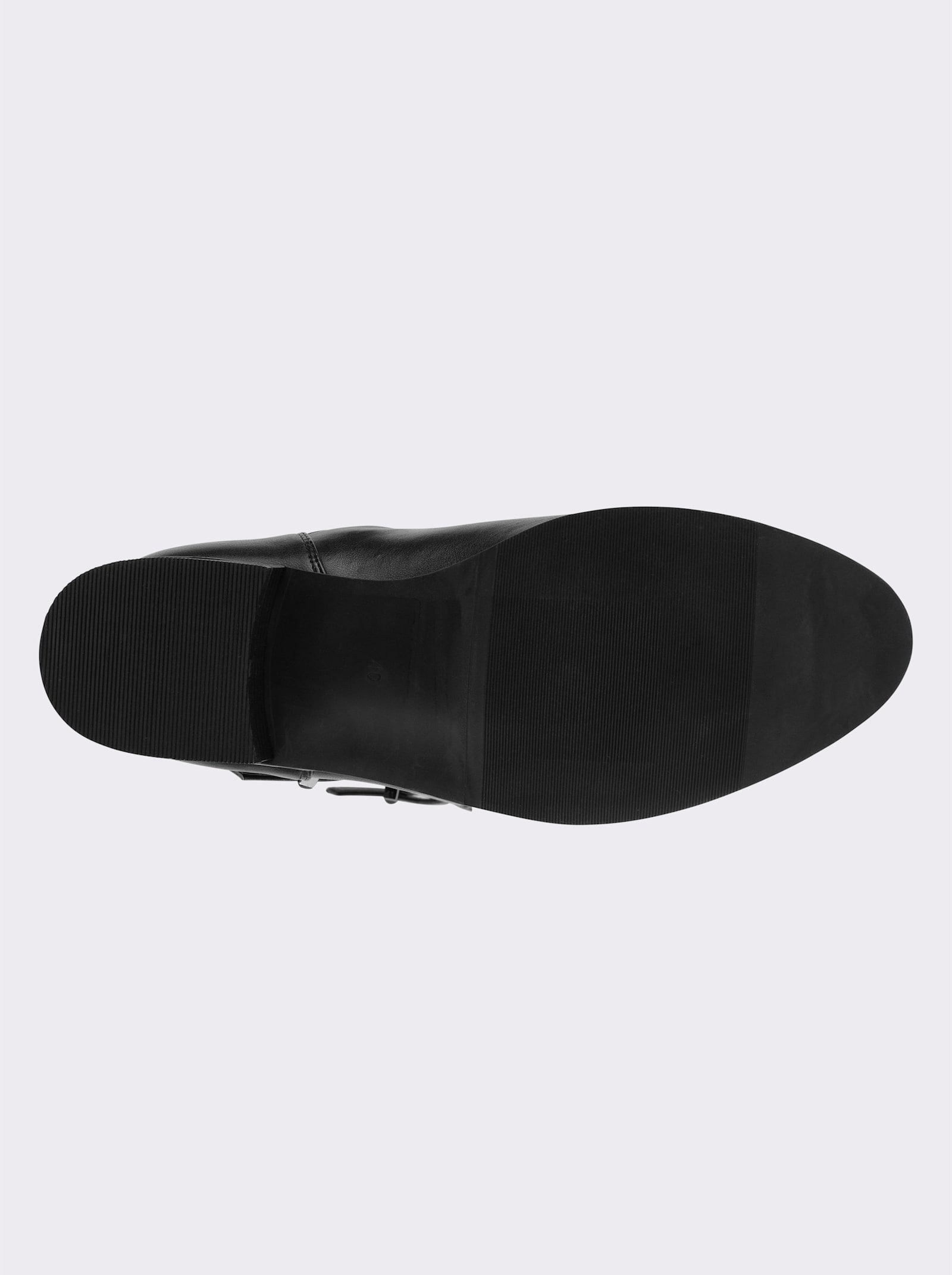 sheego Weitschaftstiefel mit Schnallenbändern - schwarz