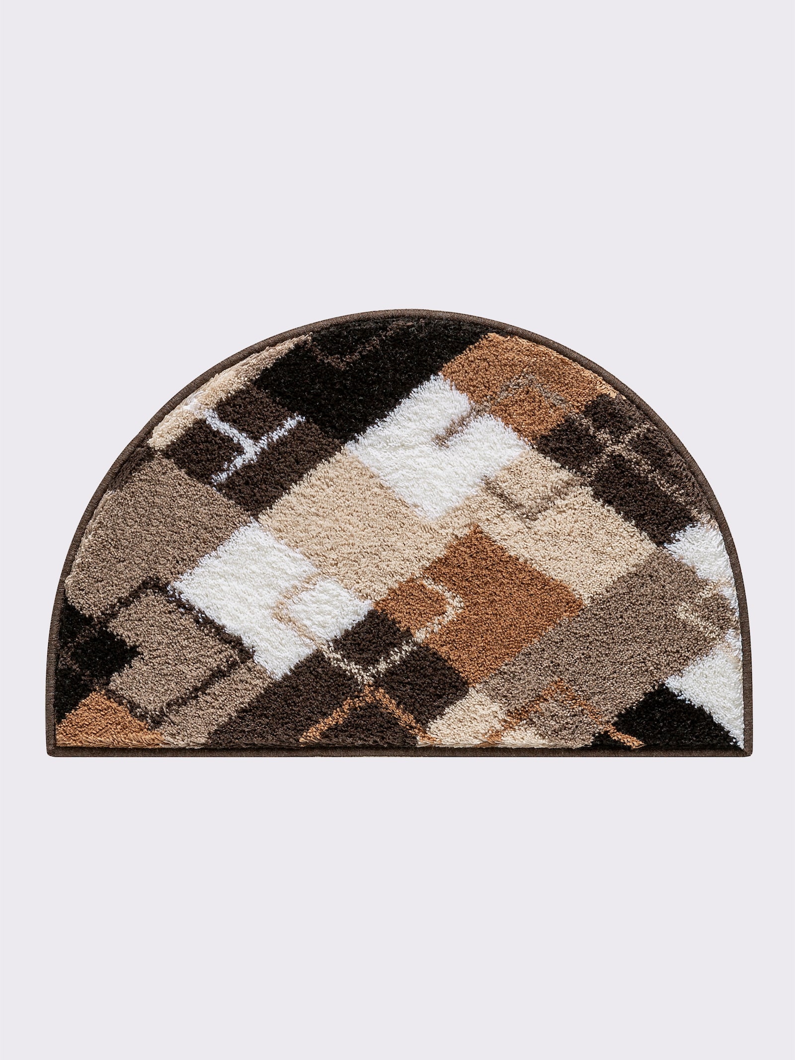 Grund Badmat - bruin gedessineerd