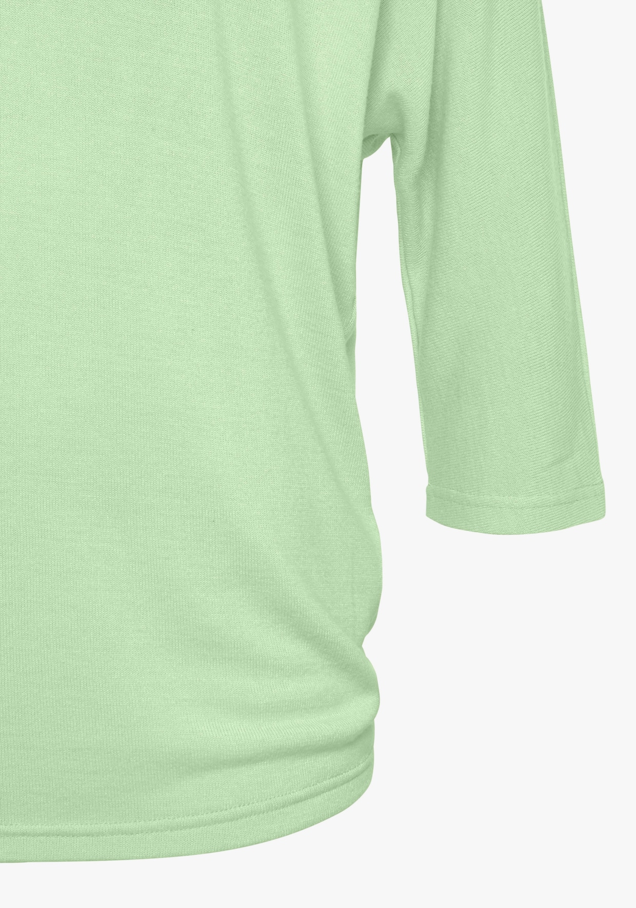 LASCANA T-shirt à manches 3/4 - vert clair