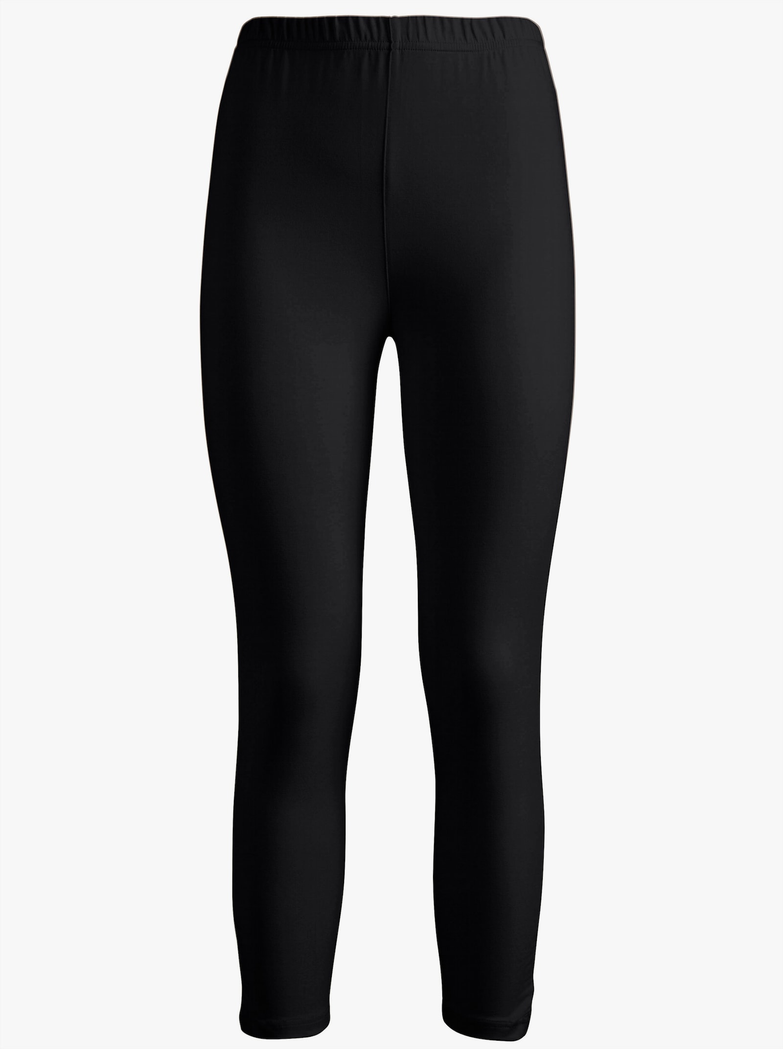 Legging met rimpeling op de pijp - zwart
