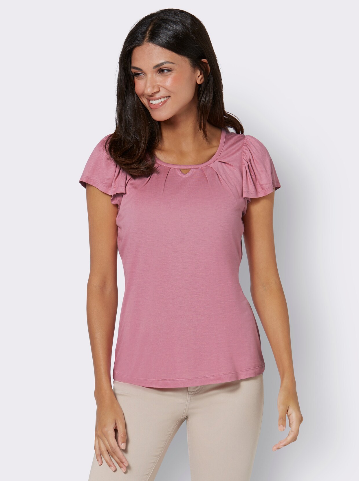 Shirt met korte mouwen - oudroze