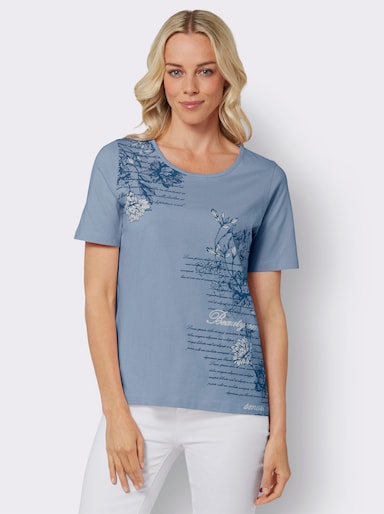 Shirt met korte mouwen - bleu geprint