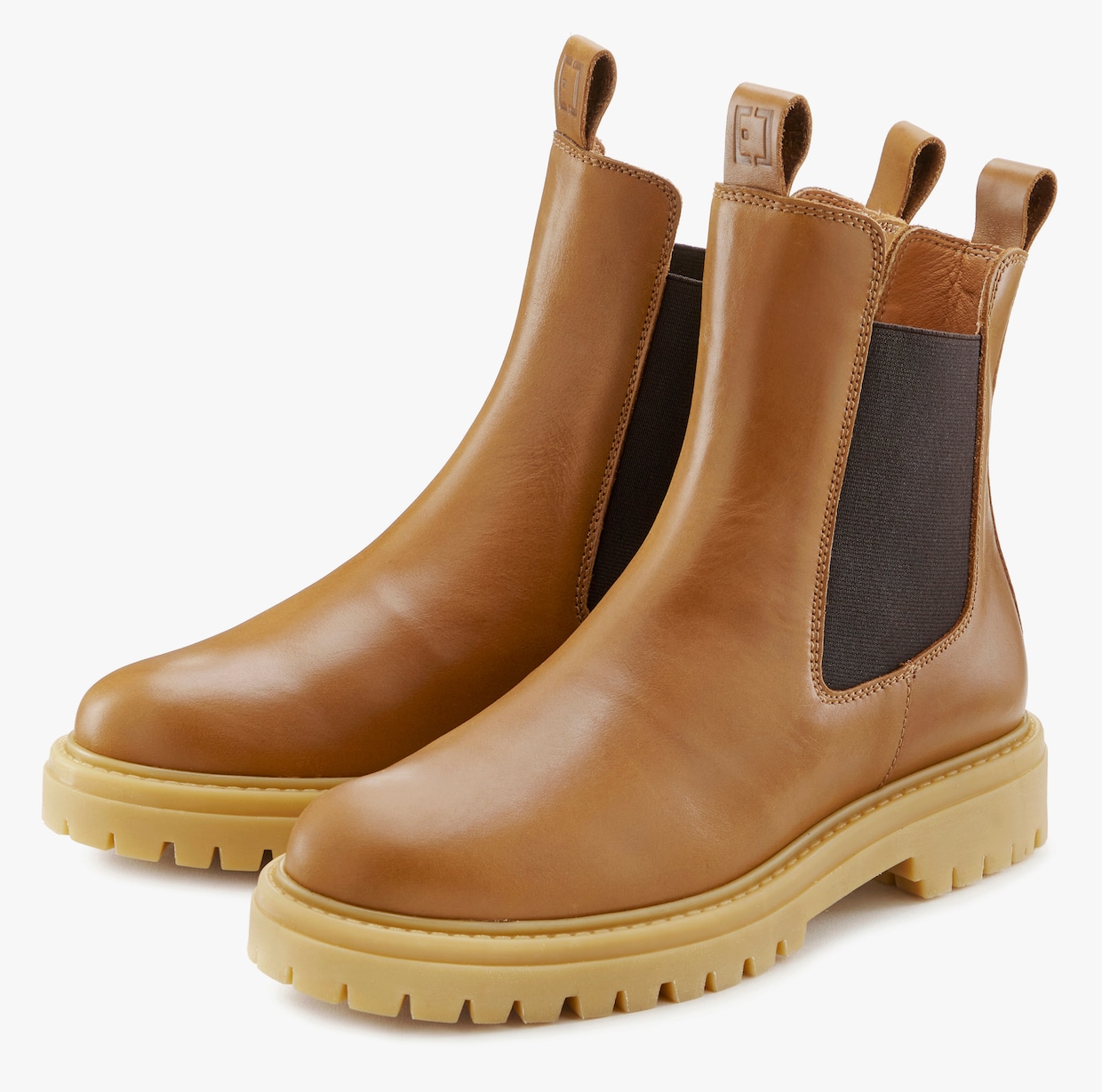 Elbsand Stiefelette - camelfarben