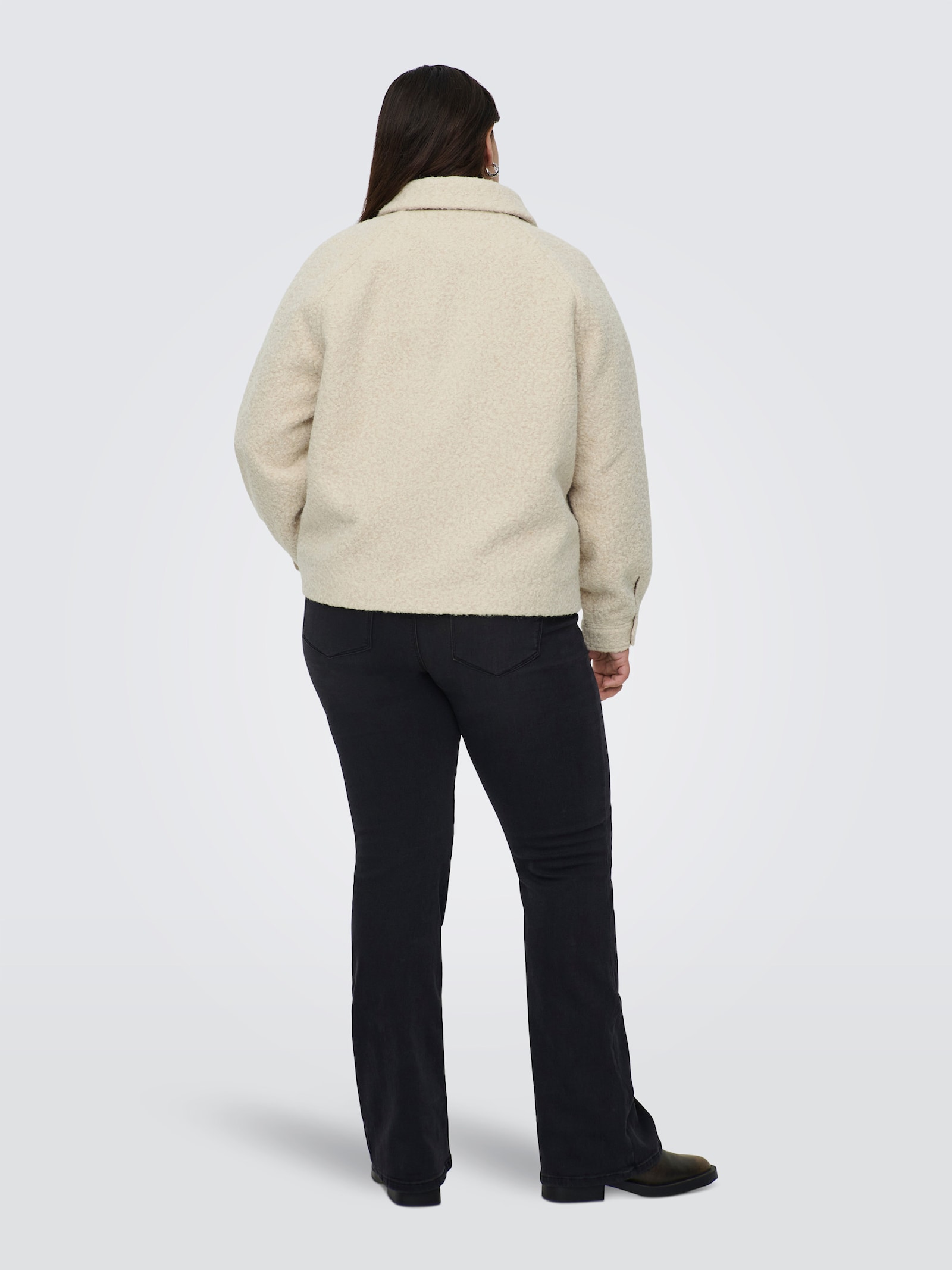 ONLY CARMAKOMA Bouclèjacke - pumice stone detail:melange