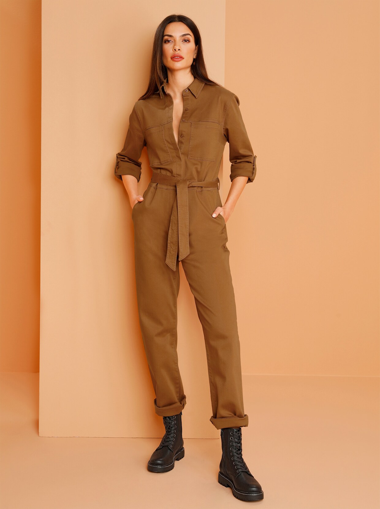 heine Overall - cognac