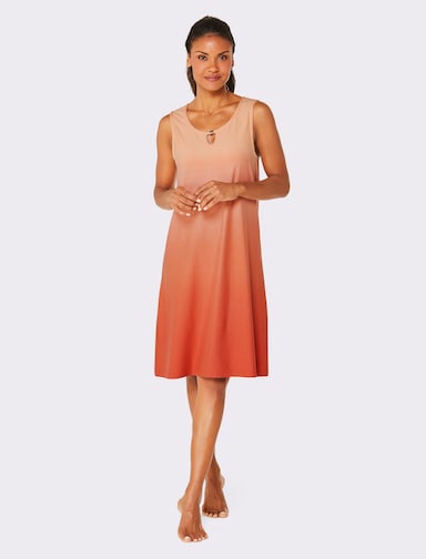 feel good Sommerkleid in A-Linie - apricot-terra