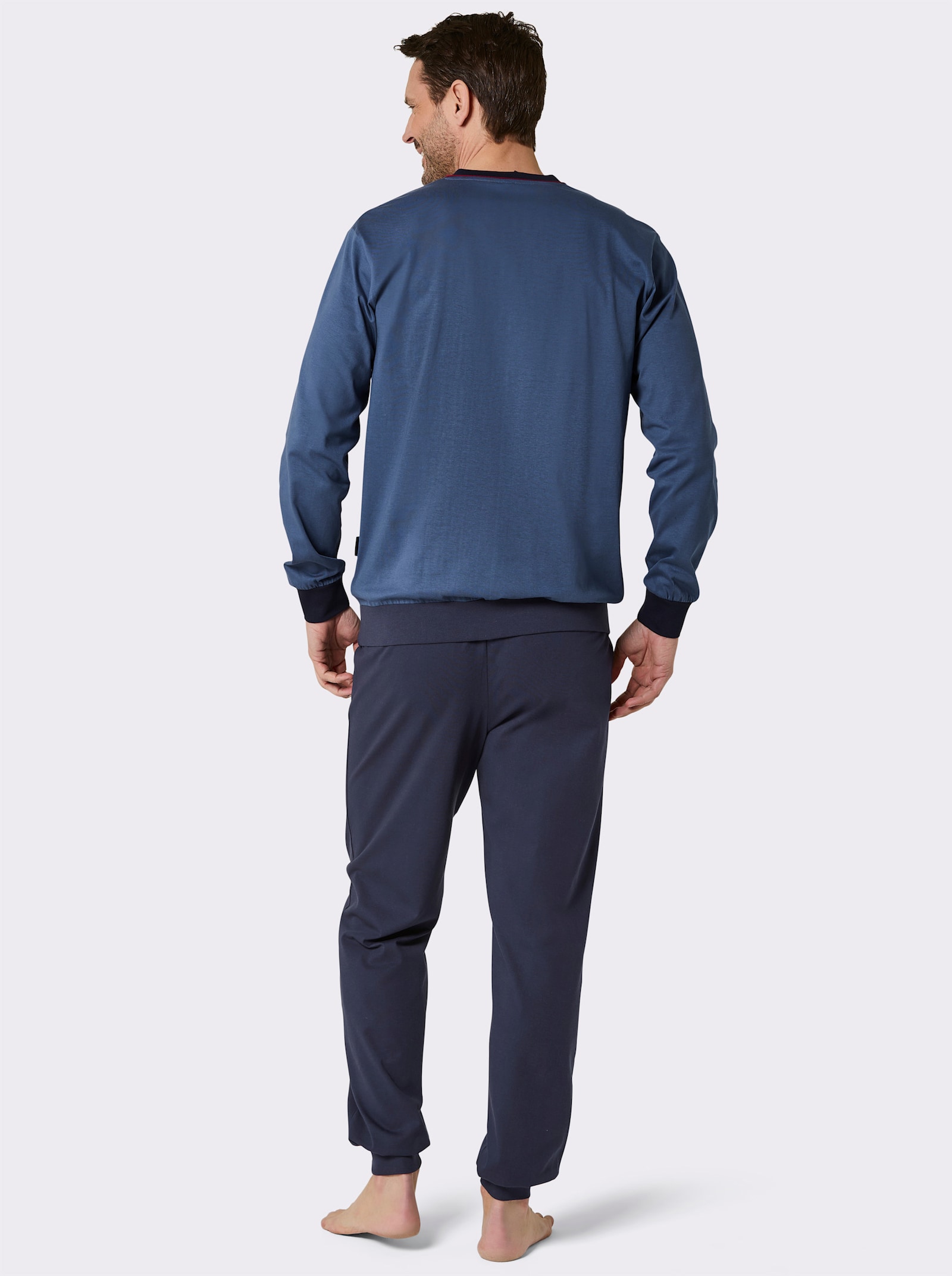 Comte Schlafanzug - marine-royalblau