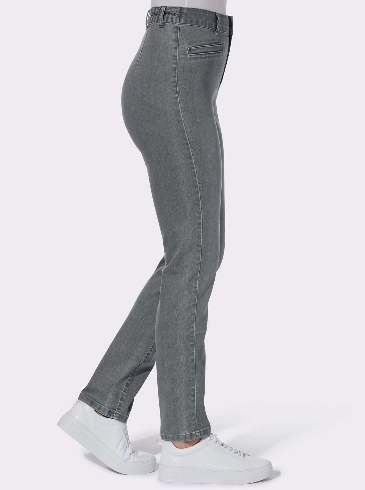 Jeans - grey-denim