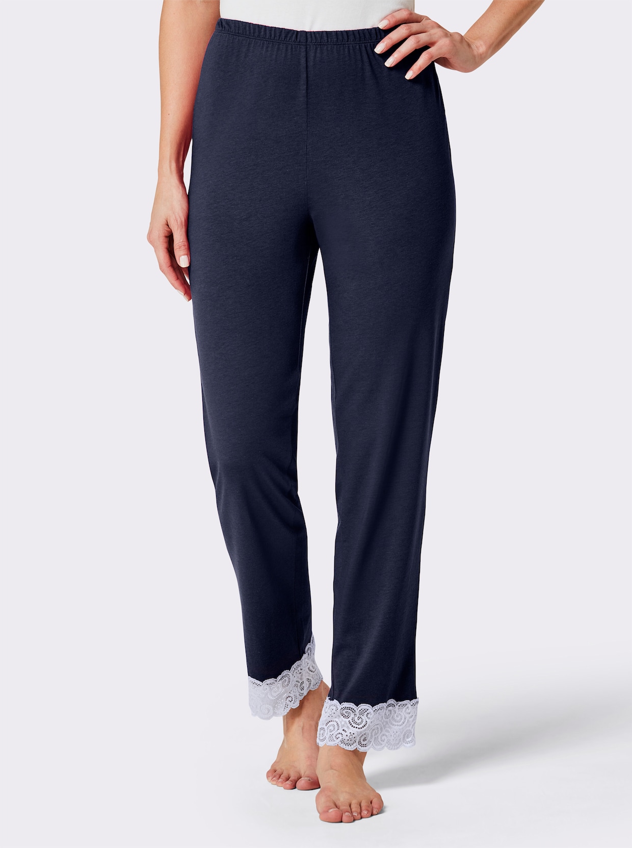 wäschepur Pyjama-Broek - marine