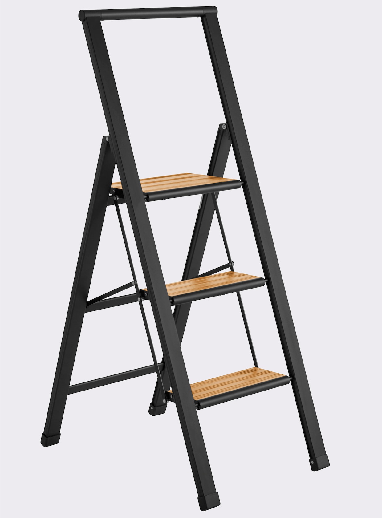 heine home Trittleiter - schwarz-braun
