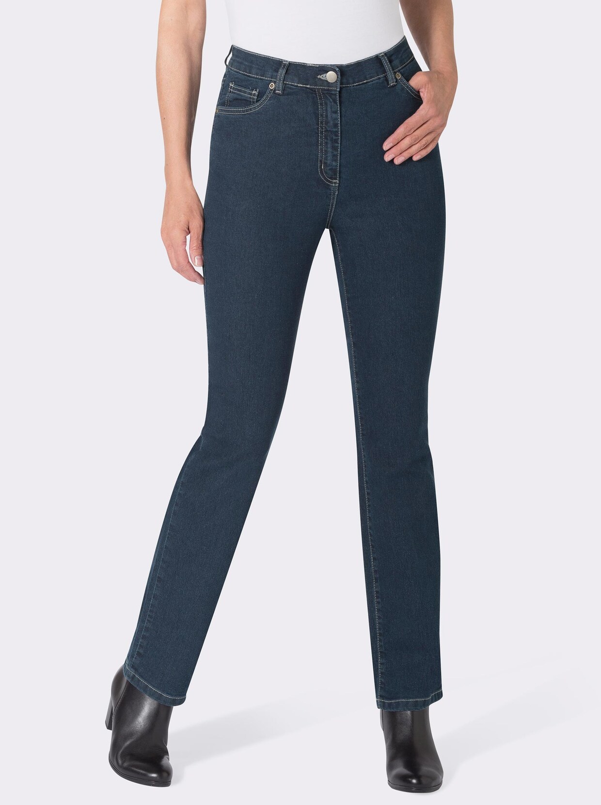 5-Pocket-Jeans - blue-stone-washed