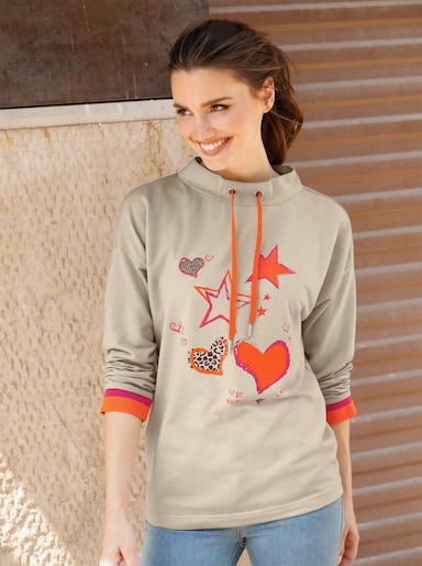 Sweatshirt - sand-orange