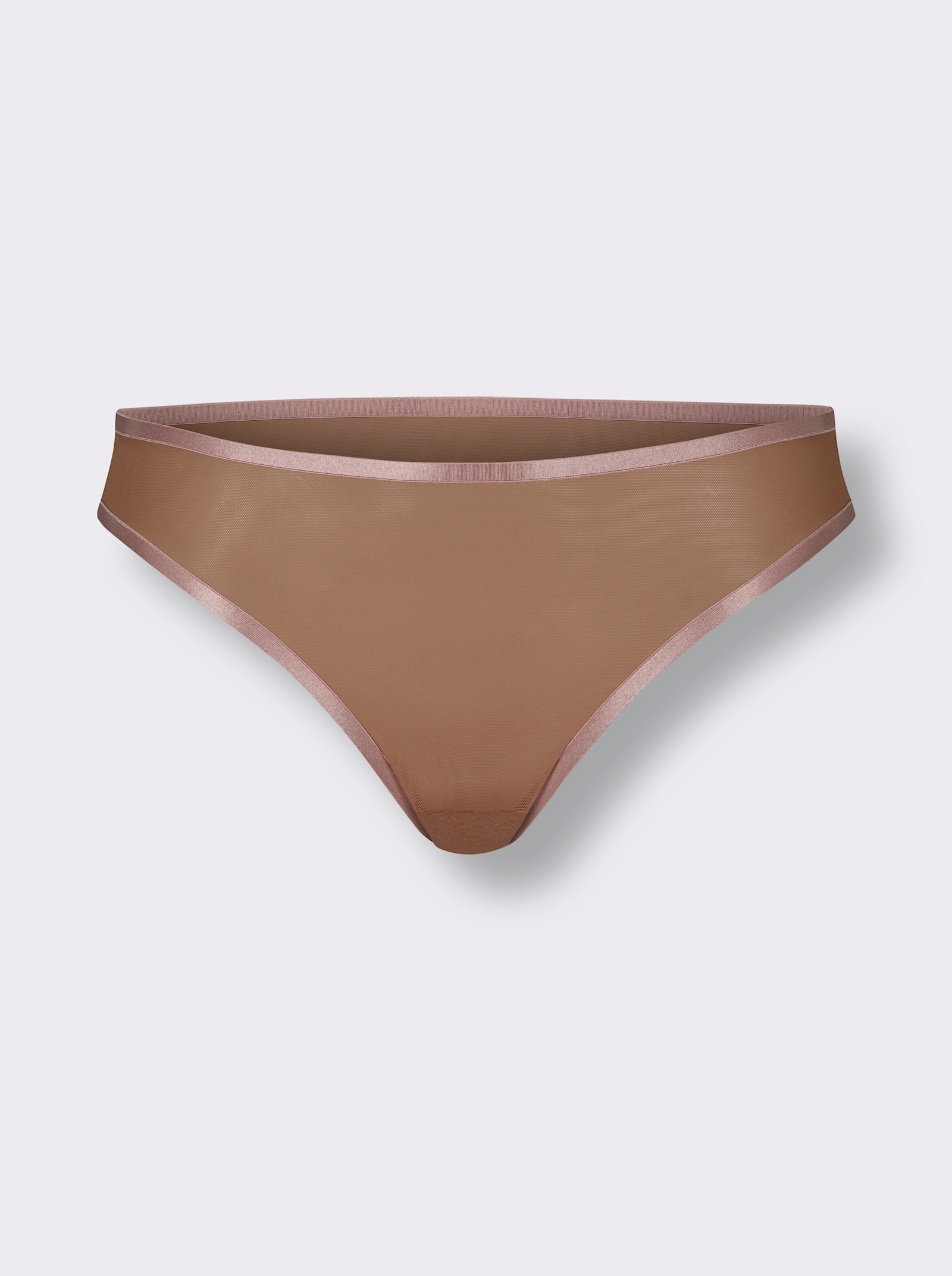 Minislip mit flachen Nähten - camel
